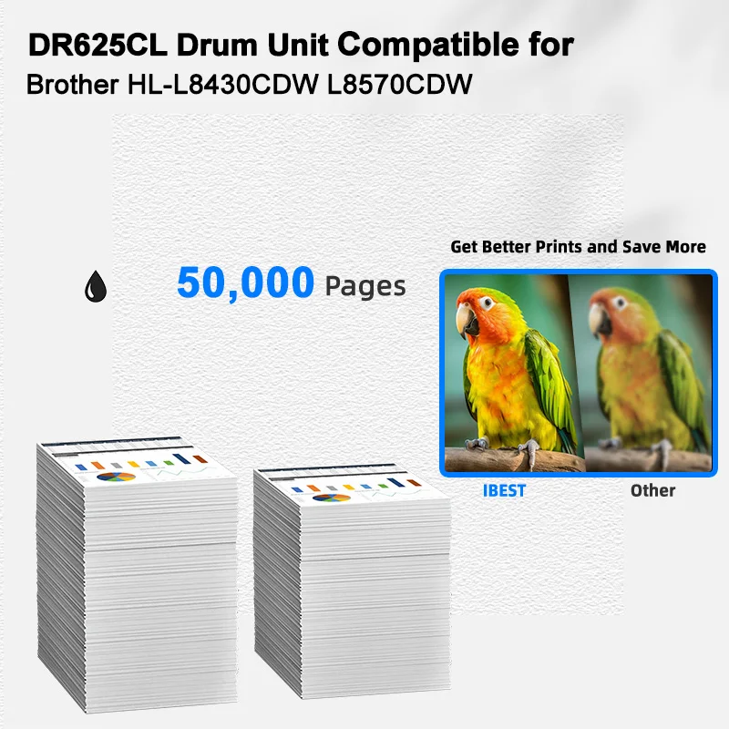 IBEST Compatible Drum Unit Brother DR625CL Compatible for Brother HL-L8430CDW L8570CDW HLL8430CDW Drum Cartridge