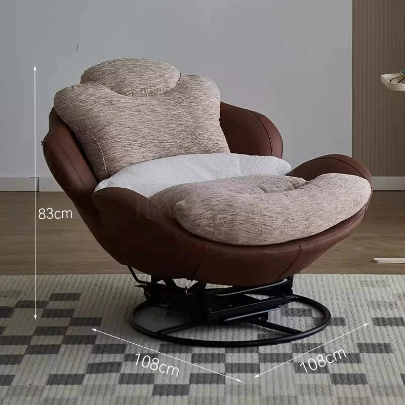Meditation Comfy Living Room Chairs Egg Designer Ottoman Accent Living Room Chairs Seating Spinning Sillas Vintage Furniture