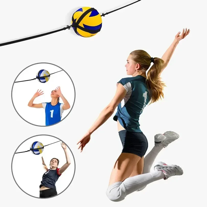 

1pcs Practical Assistant Wear-resistant Flexible Volleyball Practice Trainer for Exercise Volleyball Trainer Volleyball Belt