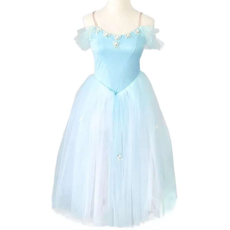 

Балетное платье для девочек, длинное балетное платье для женщин, балетное платье-пачка, юбка, слинг «Лебединое озеро», костюмы Bailarina для девочек