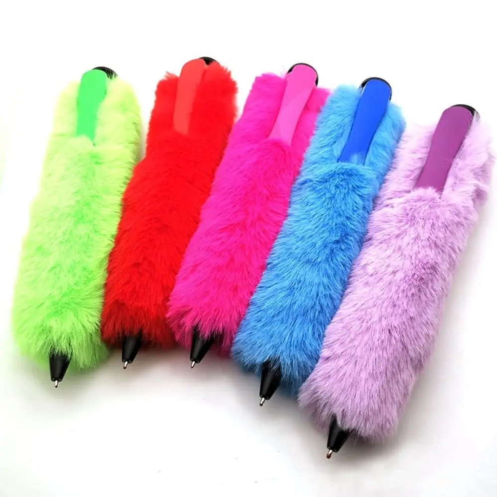 

New Plush Big Ballpoint Pen Large Fun Gift Oversize Writting Pen Plastic Creative Huge Neutral Pen Stationery