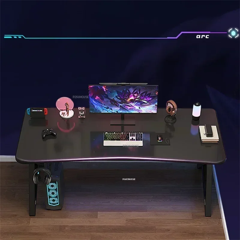 K-type Electronic Sports Gaming Table Office Desk Curved Laptop Desktop Computer Desks Small Desk Table For Learning Reading ZXC