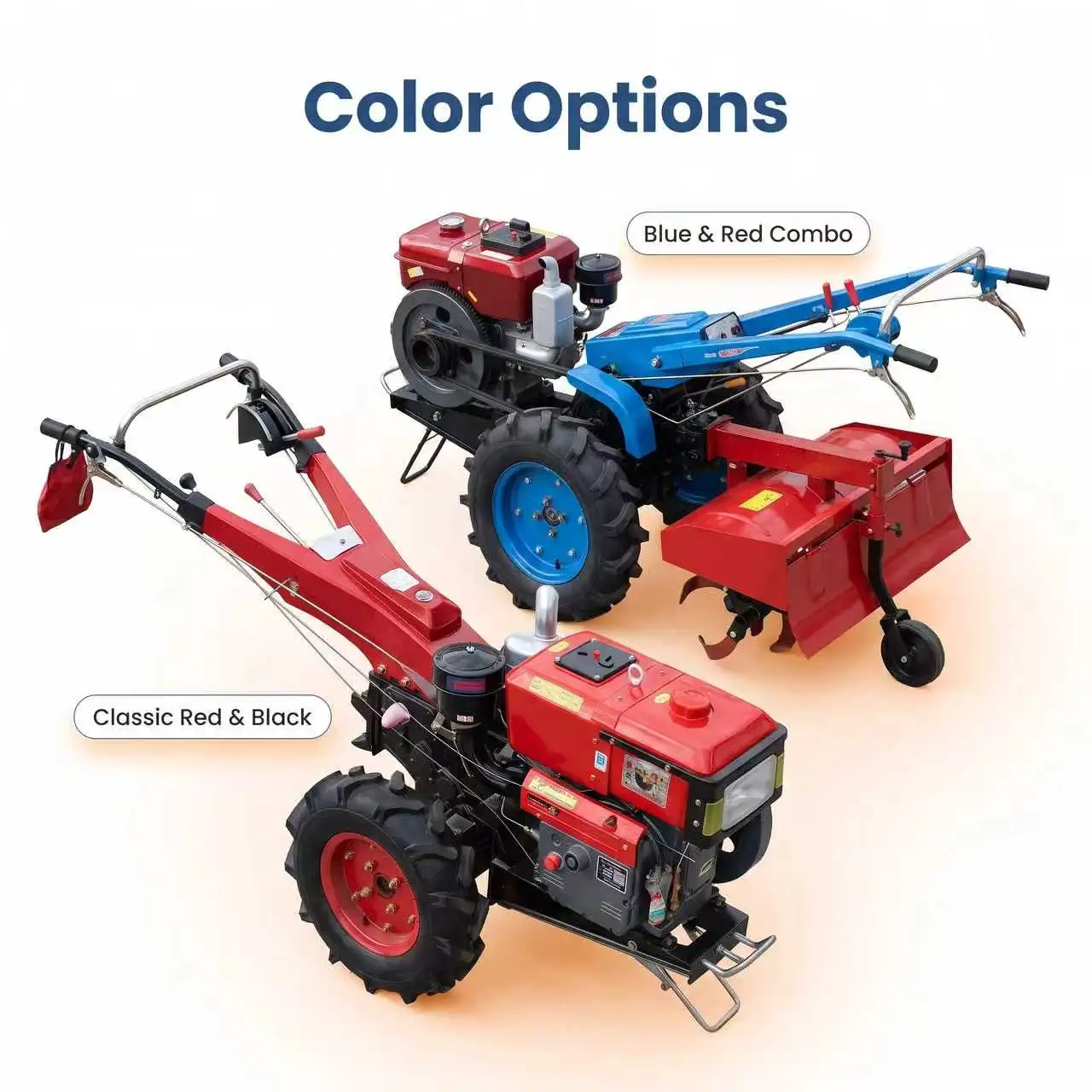 -For Hand Walking Tractor Customizable Horsepower Power Matching Compatibility Multiple Tillage Implements for Small Farms*
