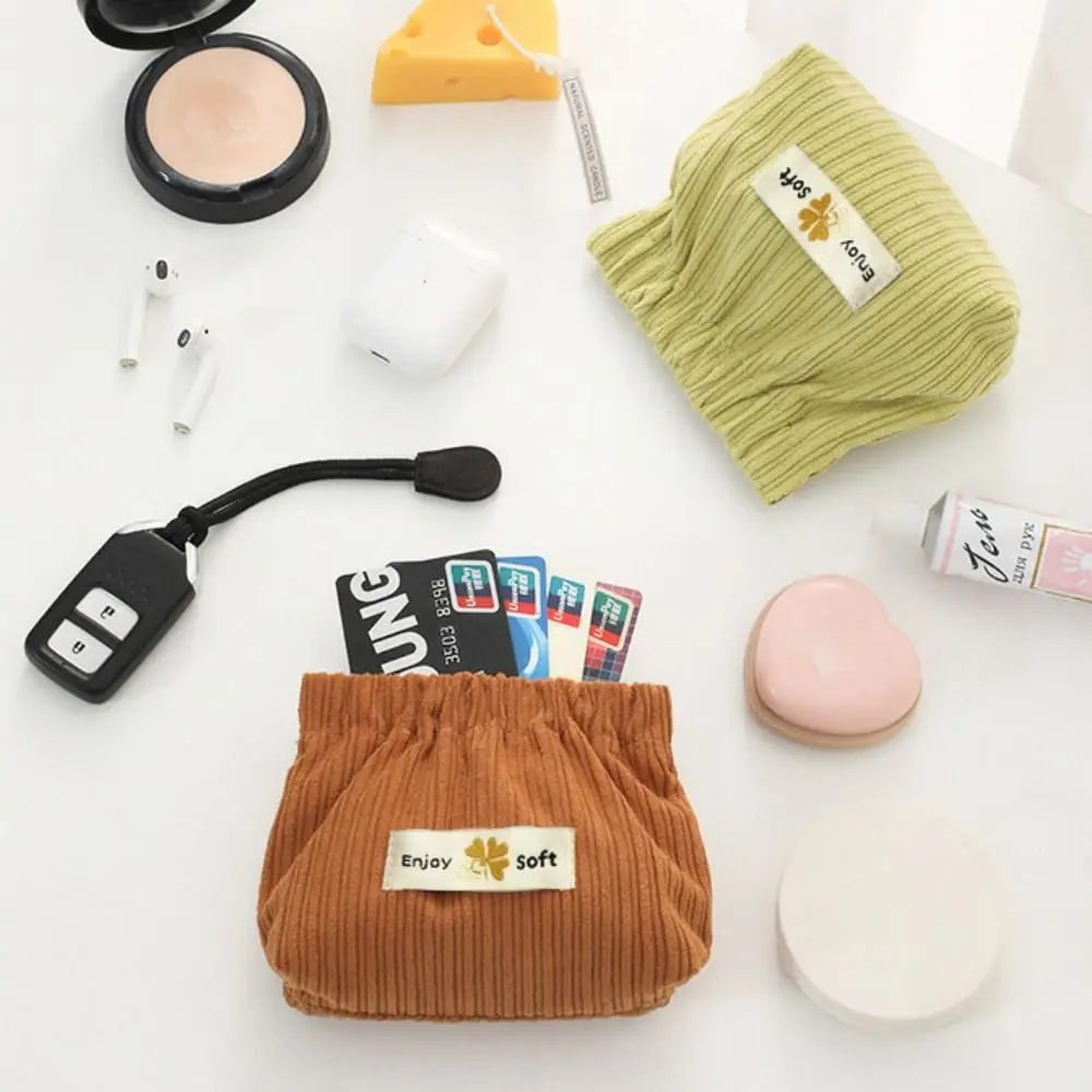 Mini Cute Makeup Storage Bag Lipstick Cosmetic Bag Earphone Key Shrapnel Sanitary Napkin Bag Cute Women Coin Purse