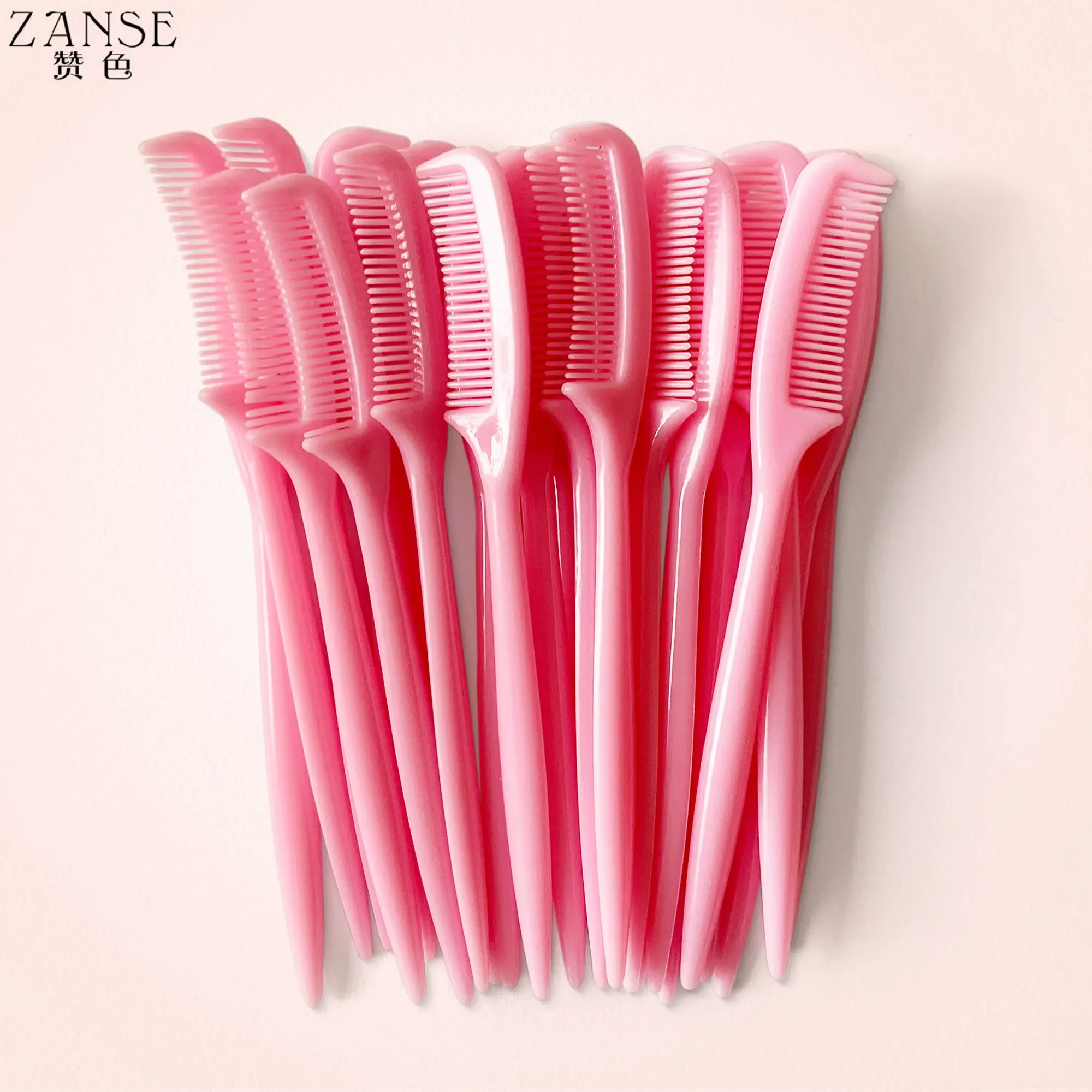 25pcs/pack Micro Comb For Eyelash Extension Mini Eyebrow Combs Makeup Brushes Doll Mascara Wands Eye Lash Combing Wholesale