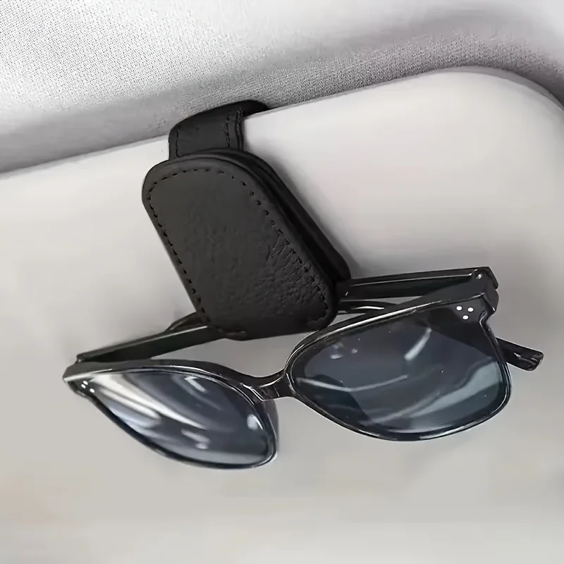 1pc Glasses Integrated Clip Designed Specifically for Cars, Featuring a Multifunctional Card Holder and Storage Function.