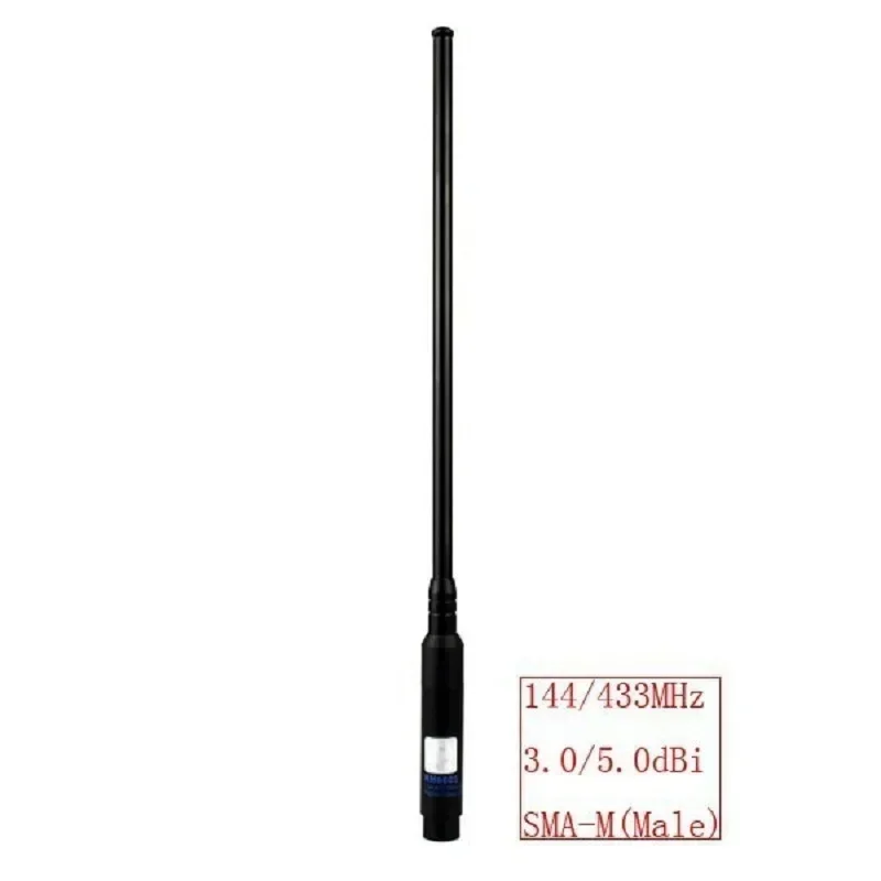 RH-660S SMA-M Telescopische Antenne VHF/UHF 144/430MHz voor TYT UVF9 YAESU BAOFENG