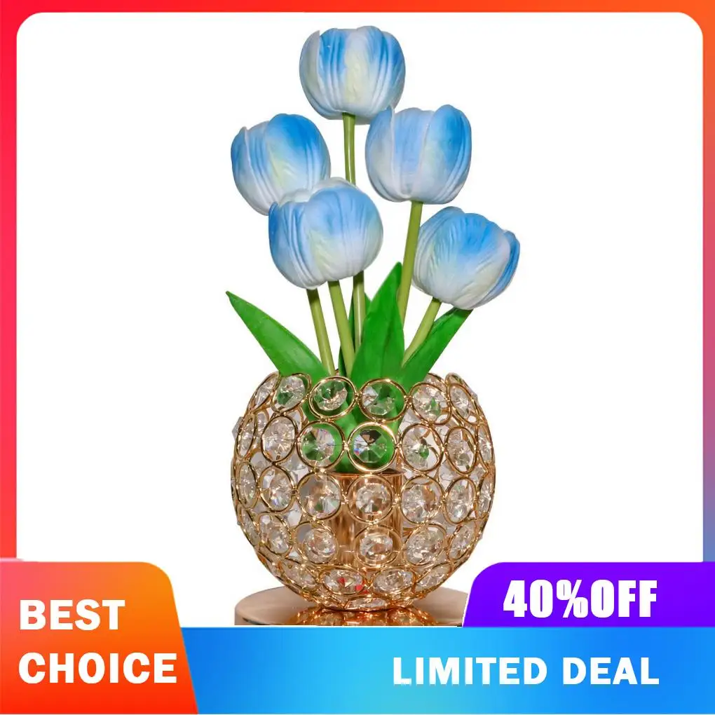 Stylish Pink Flower Lamp Generating Vibrant Light With Unique Cordless For Modern Interiors Ability
