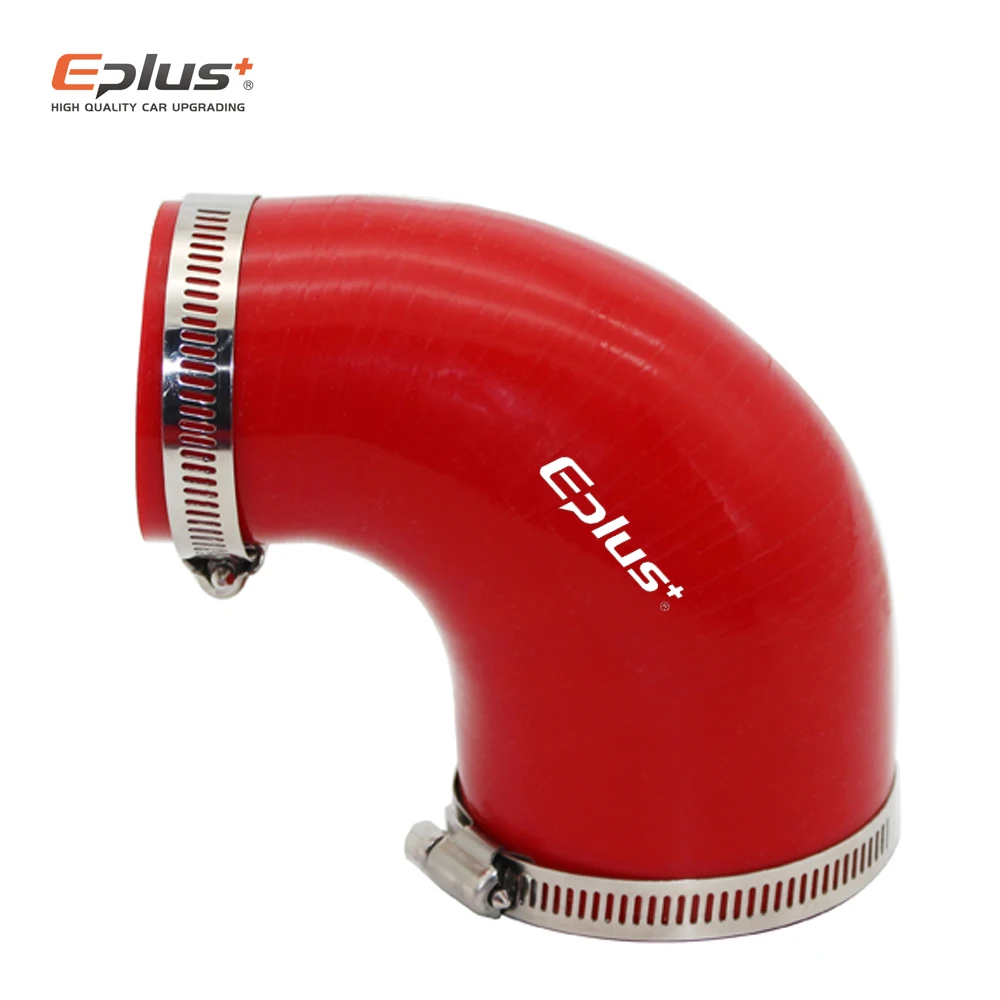 EPLUS خرطوم السيليكون 90 درجة موصل المخفض محول الأنابيب أزرق أسود أحمر مقاومة درجات الحرارة العالية هلام السيليكا العالمي #5
