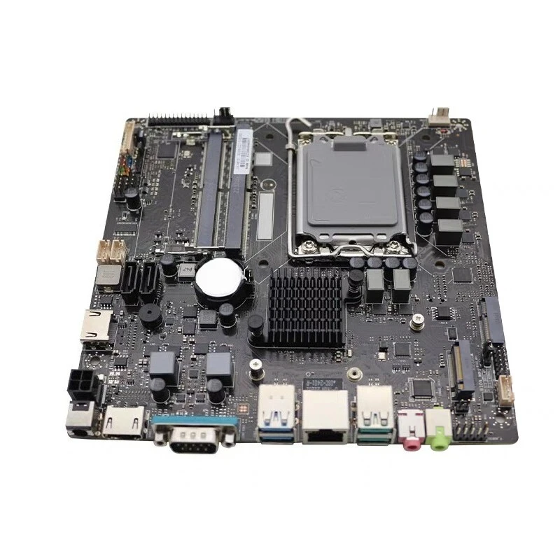 

Промышленная материнская плата H610I D5 ITX H610I-P с боковым подключением 17*17 для систем 12/13/14-го поколений