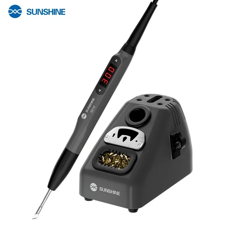 Sunshine S210 Nano Portable Soldering Iron Pen C210 Tips Welder Original 20W  Electric Head Super Fast Temperature Rising PD Plu