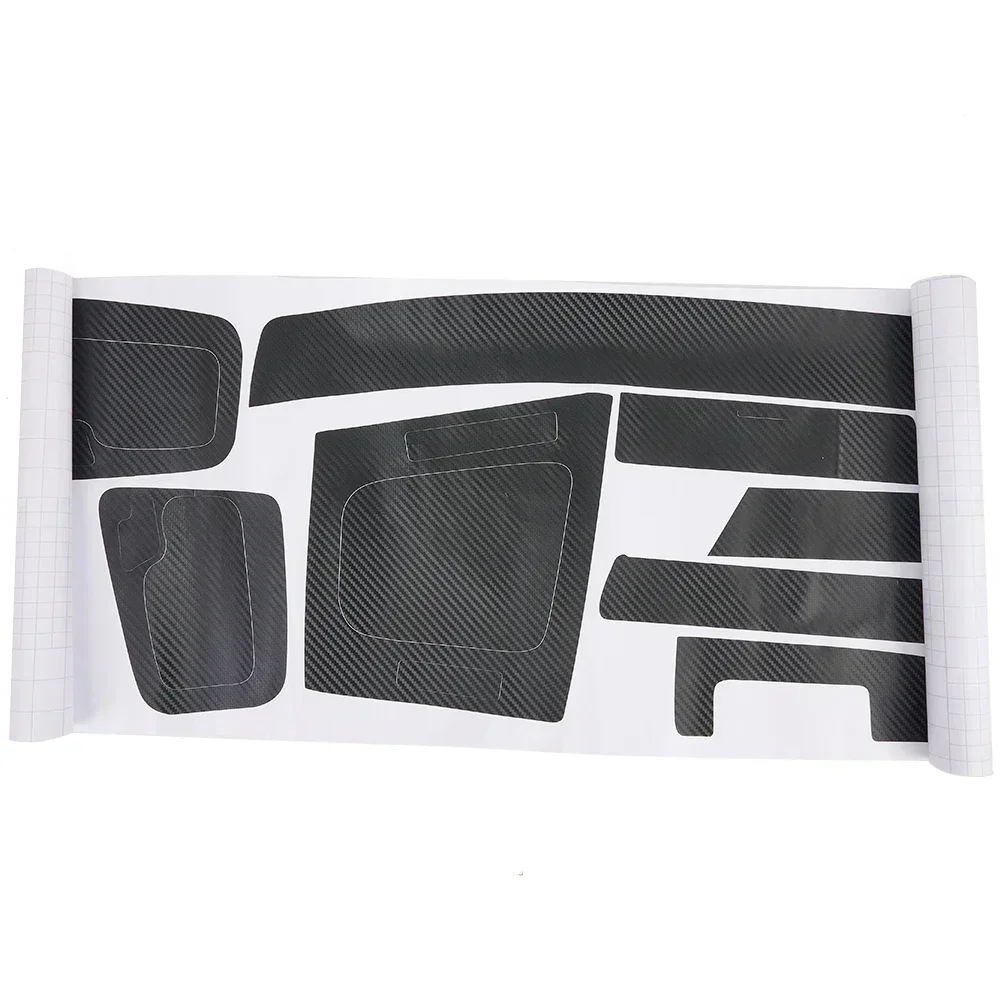 1 Set Carbon Fiber 3D Car Dash Wrap Trim Stickers Interior Dash Trim For BMW 3 Series E46 1998-2005 Interior Accessories Protect