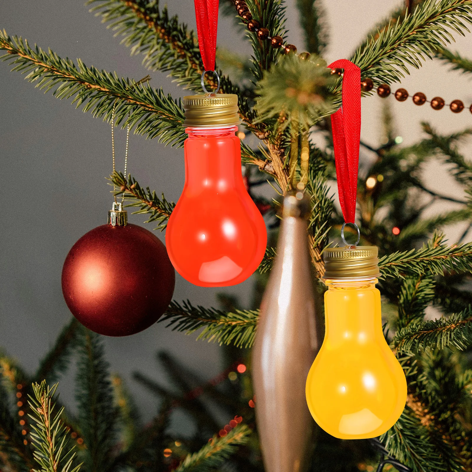 

25Pcs Clear Plastic Fillable Ornament Balls Xmas Tree Hanging Decorations Christmas DIY Craft Party 50ml Plastic Ornament Balls