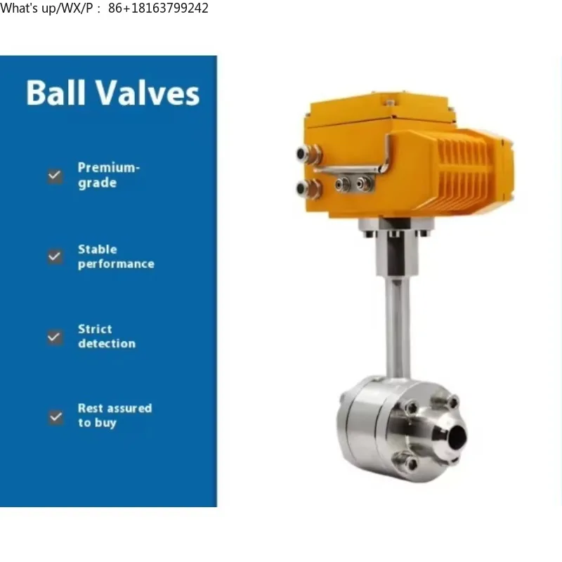Katup Kupu-Kupu Listrik Q961F untuk Gas pada Suhu Ultra-Rendah -196 ℃   Flensa Pengelasan 304 untuk Nitrogen Cair LNG
