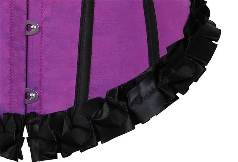 Corset Bustier Sexy Baleiné en Satin à Lacets – photo 5