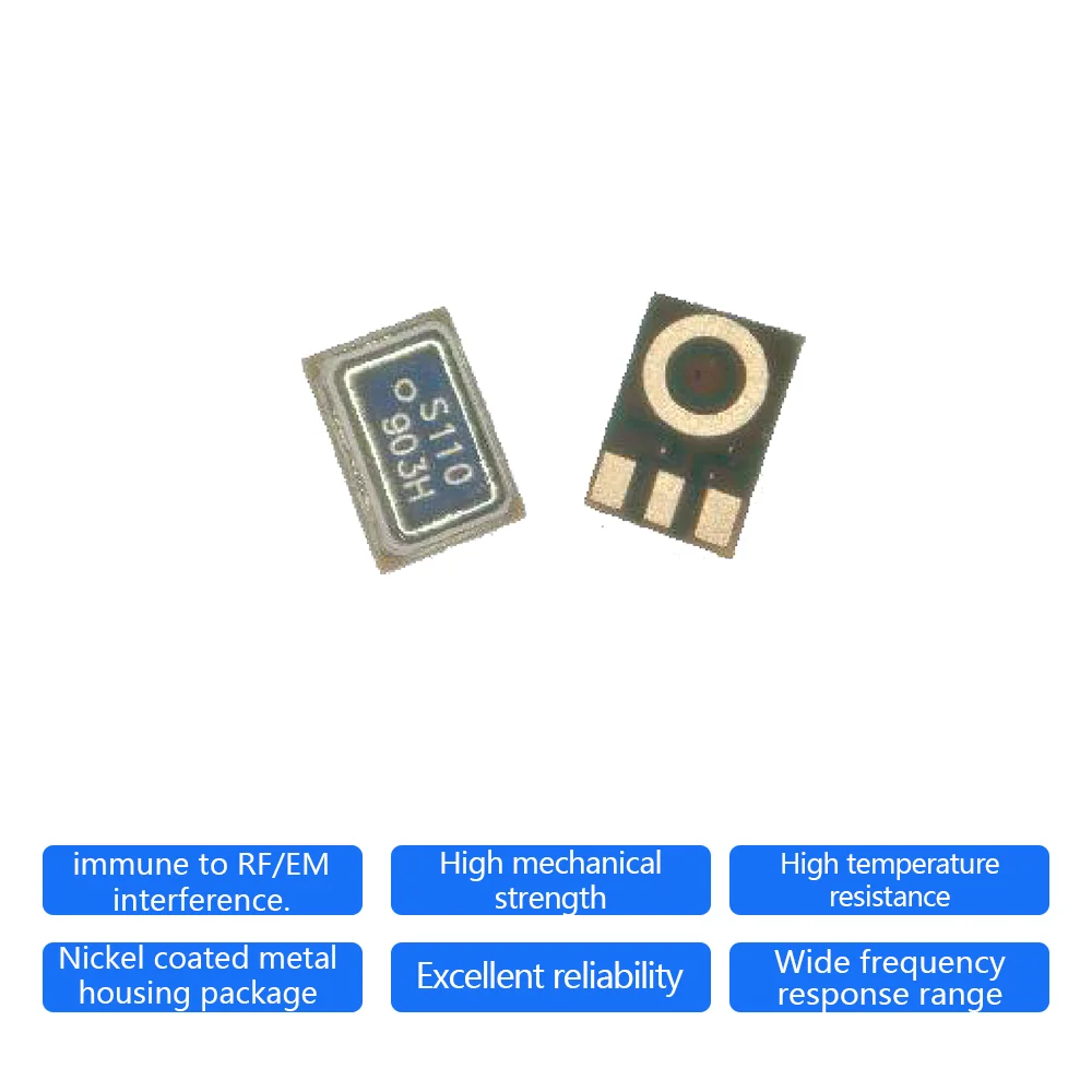 50PCS 38dB Sound Detection Sensor Analog Silicon Microphone BL-GM-ML-3862-2718-B1R2 Smd Electret Element