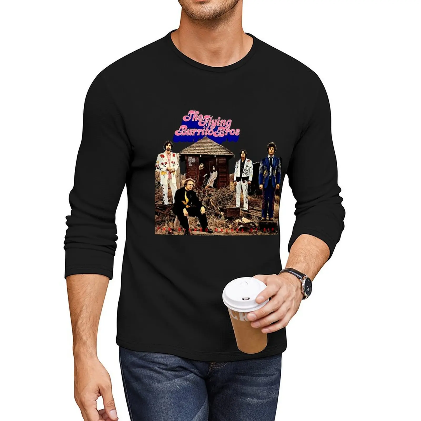 The Burrito Brothers music band bros 13 Long T-Shirt tees boys t shirts funny t shirt funny t shirts for men