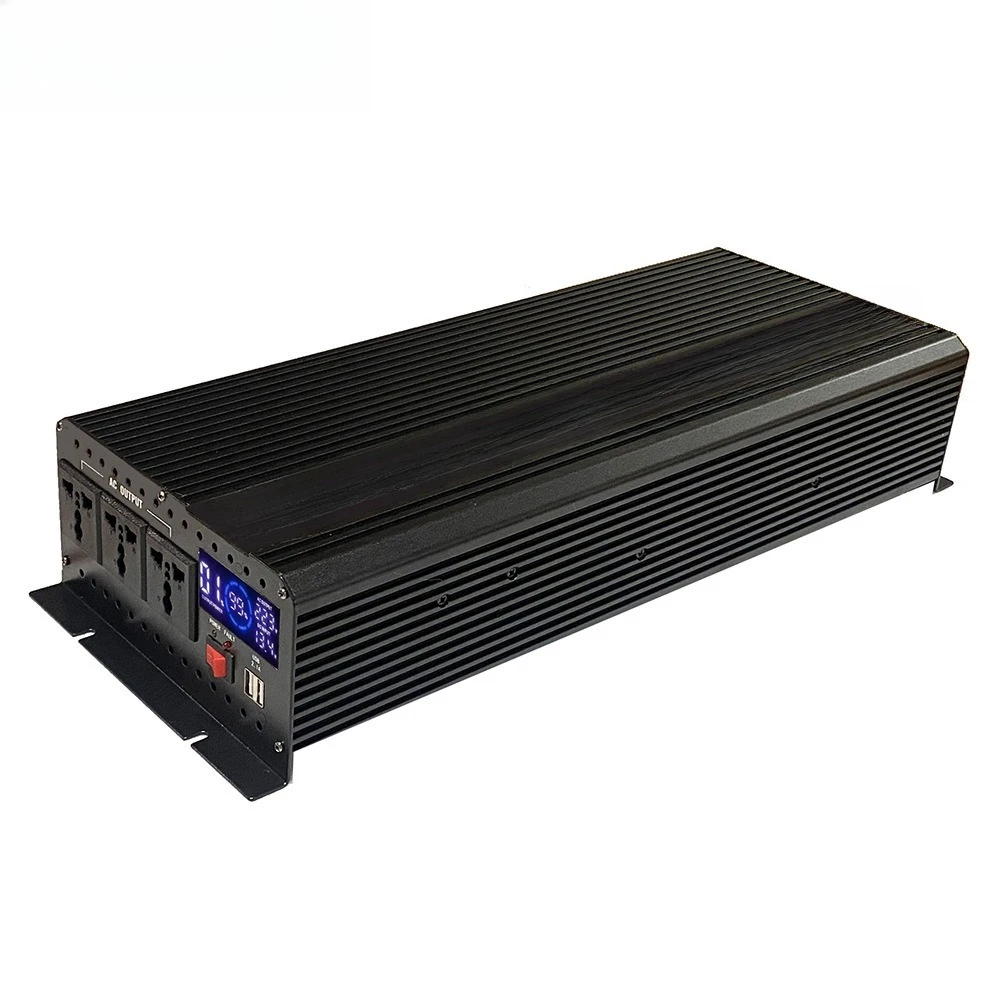 Inversor doméstico LCD de tela grande 4000W 12V a 220V inversor