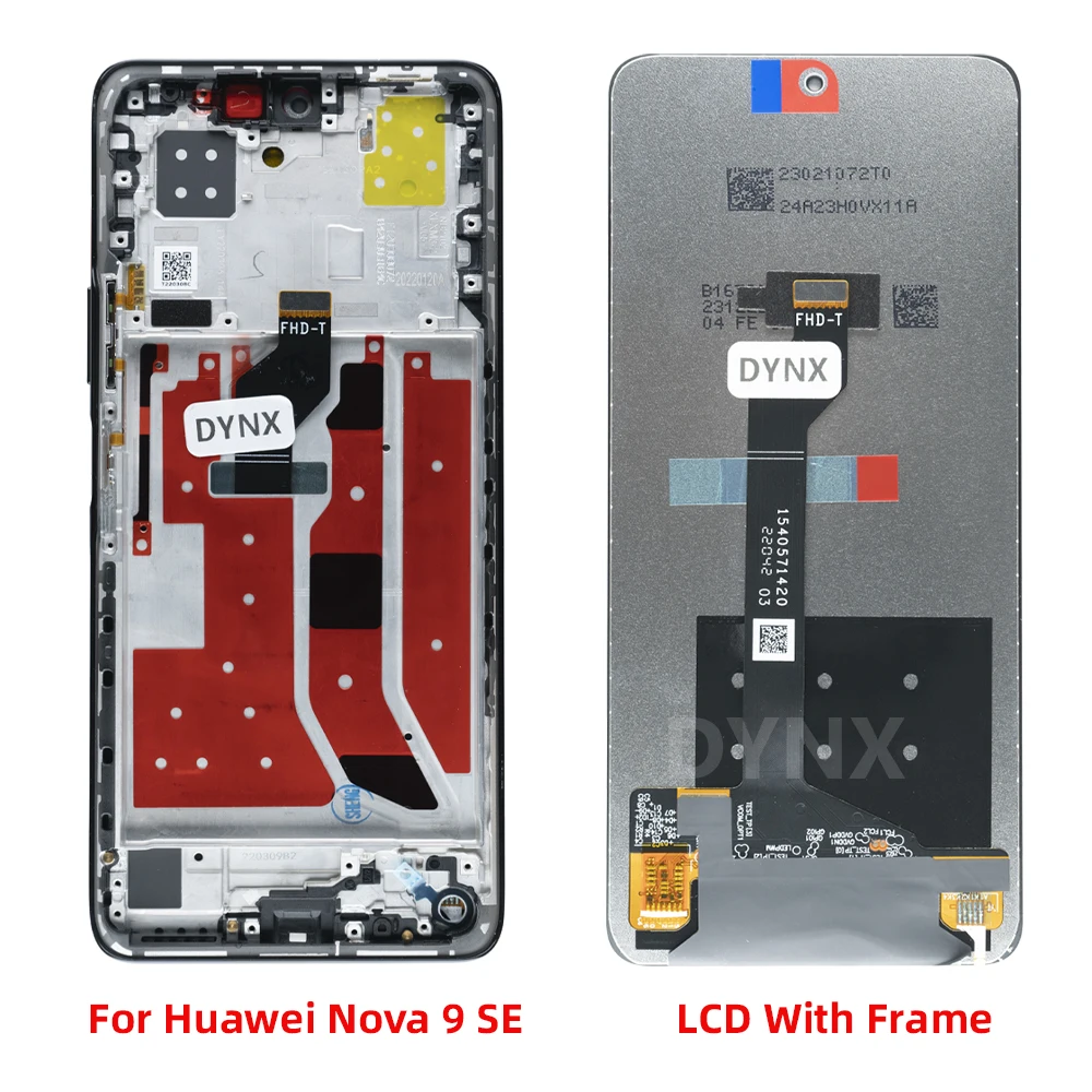 6.78\'\' High Quality For HUAWEI Nova 9 SE For JLN-LX1 JLN-LX3 LCD With Frame Display Touch Screen Digitizer Assembly Replacement