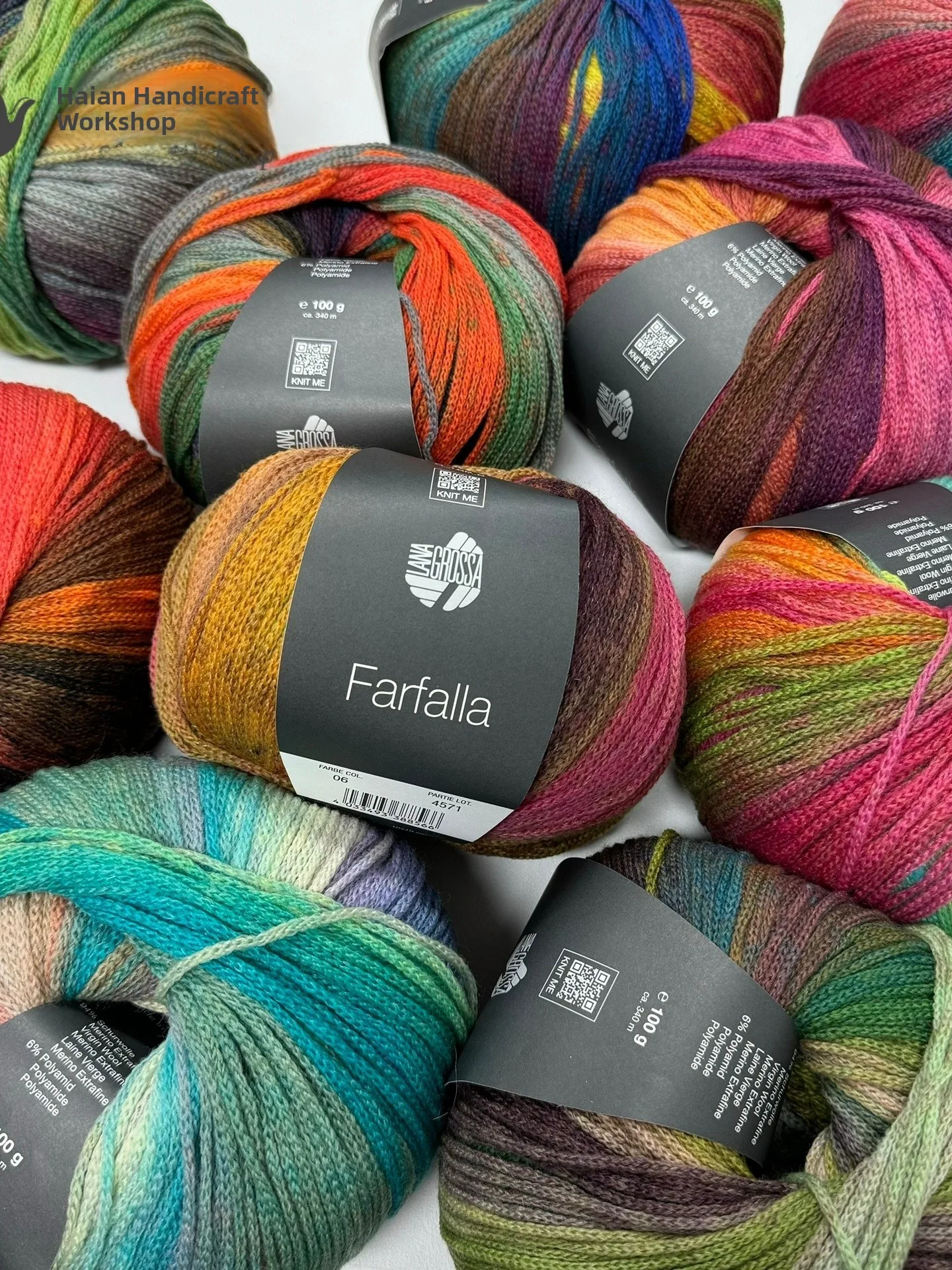 

Lana Grossa Yarn 100g 340m Gradient Color Woolen Scarf DIY Winter Warm Knitting Fabric Soft Touch Fashionable Design