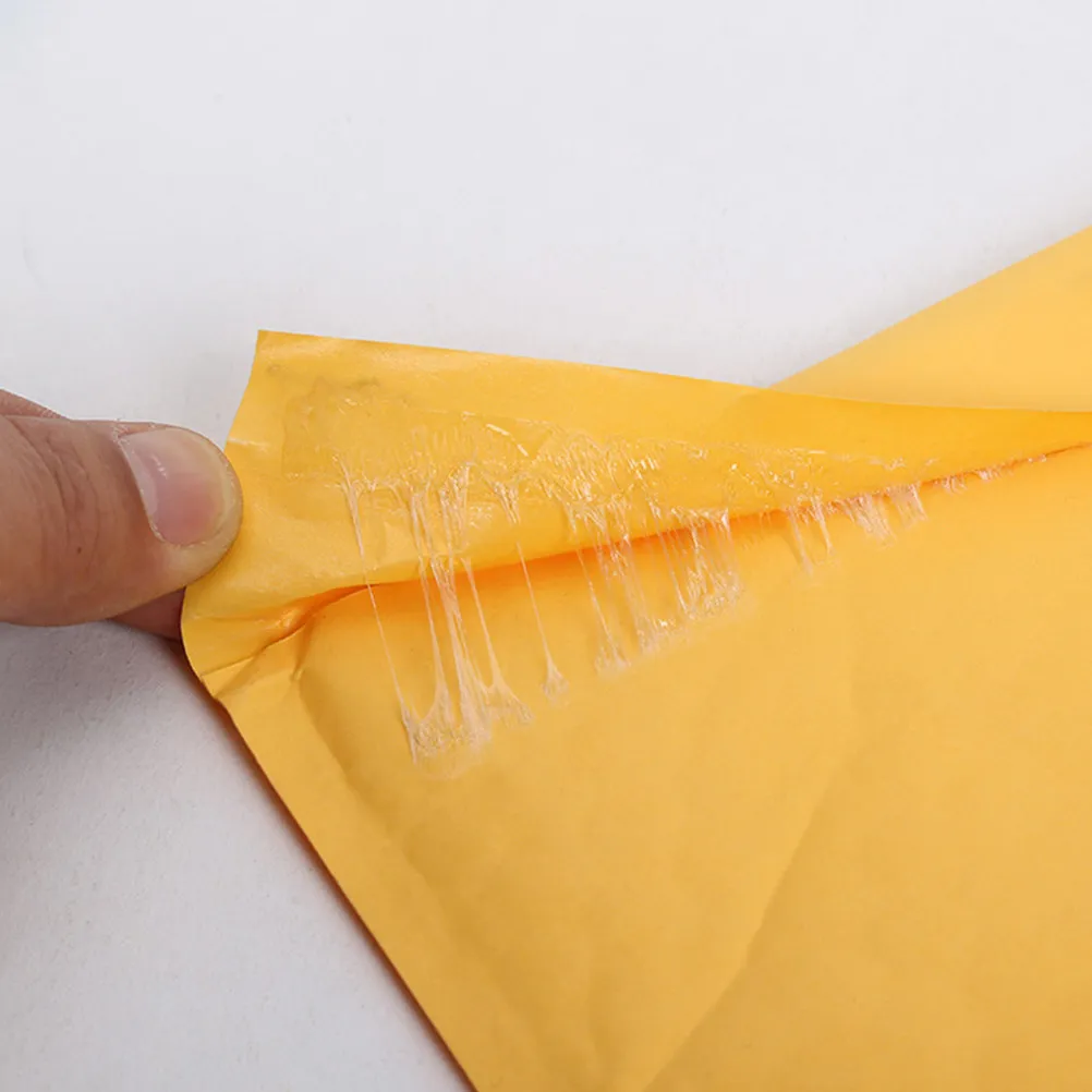 50Pcs Bubble Padded Envelopes Kraft Brown Mailing Bags Self-Seal Protective Shipping Bags Lightweight Pear Film for Office Home