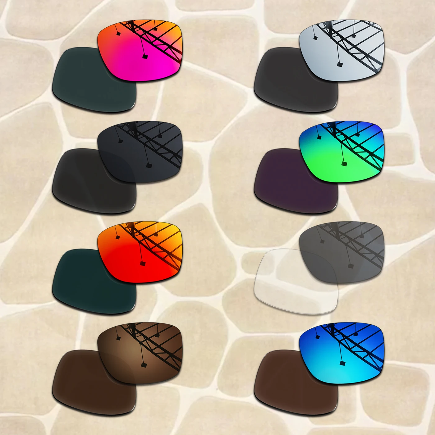 1.5MM POLARIZED Replacement lenses for Plaintiff Squared OO4063, Anti-Scratch & Impact Resistant