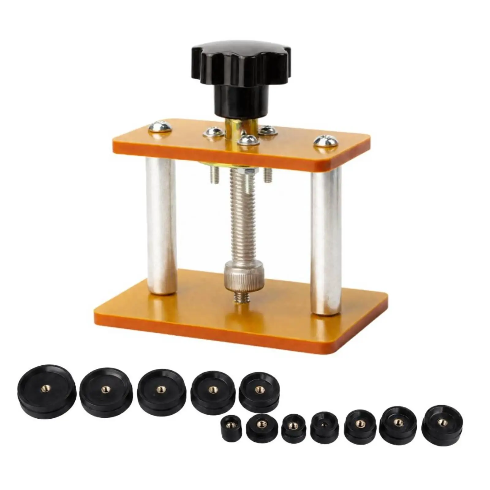 Desktop Watch Case Press Adjustable Hand-Operated Watch Press with Interchangeable Sturdy for Watchmakers, Home Workshops