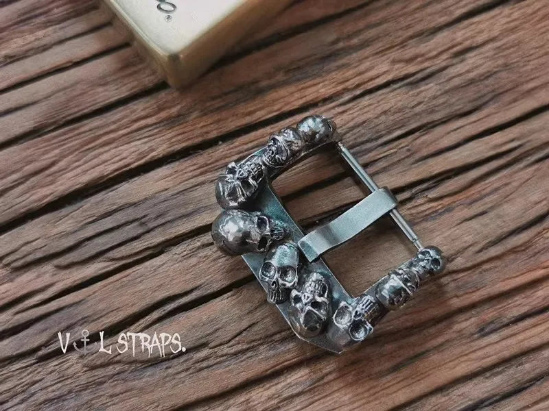 1 Piece Handmade 925 Skull Watch Strap Buckle Watch Strap Accessories, Strap Buckle