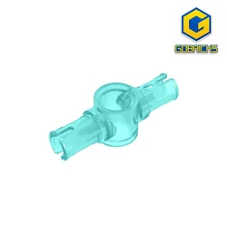 Gobricks GDS-959 Technical, Pin 3L with Friction Ridges Lengthwise and Center Pin Hole compatible with lego 87082