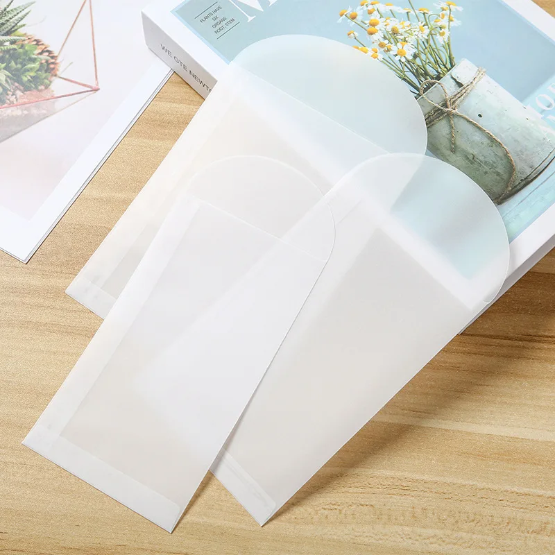 50pcs/lot Translucent Envelope Various sizes for Card Gift Packaging Supplie Stationerys Jewelry Storage Bags Wedding Invitation