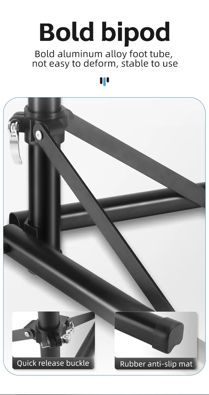 WEST BIKING Multifunktionaler Fahrrad-Reparaturständer, faltbarer Fahrrad-Ausstellungsständer, professioneller Fahrrad-Wartungsständer für Wand/Bodenmontage – Detail 7