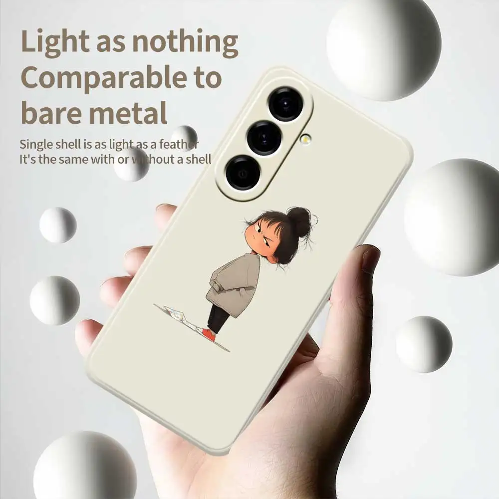 Funda de teléfono móvil con chica bonita para Samsung Galaxy S25 S24 S23 S22 S21 S20 Ultra Plus S10 Plus S24FE S23FE S22FE S21FE