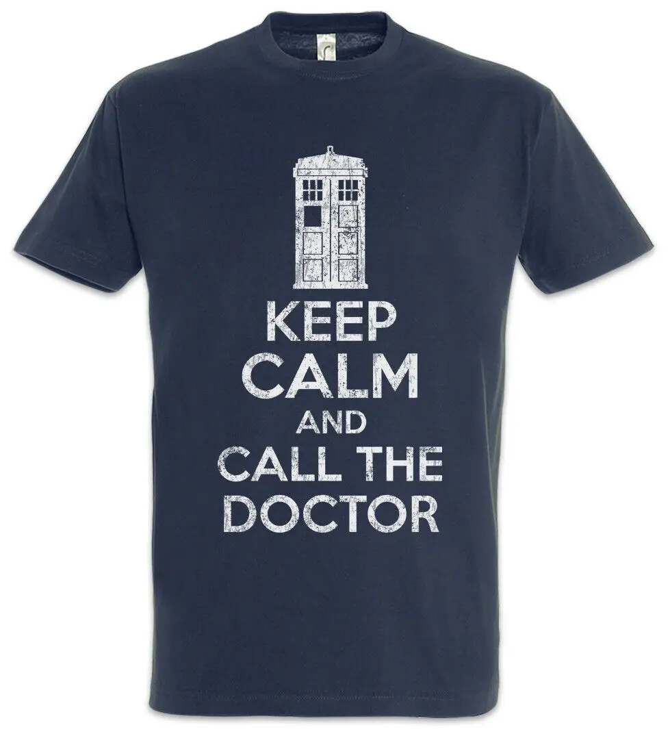 Camiseta Keep Calm And Call The Doctor Who Phone Booth Dr Fun