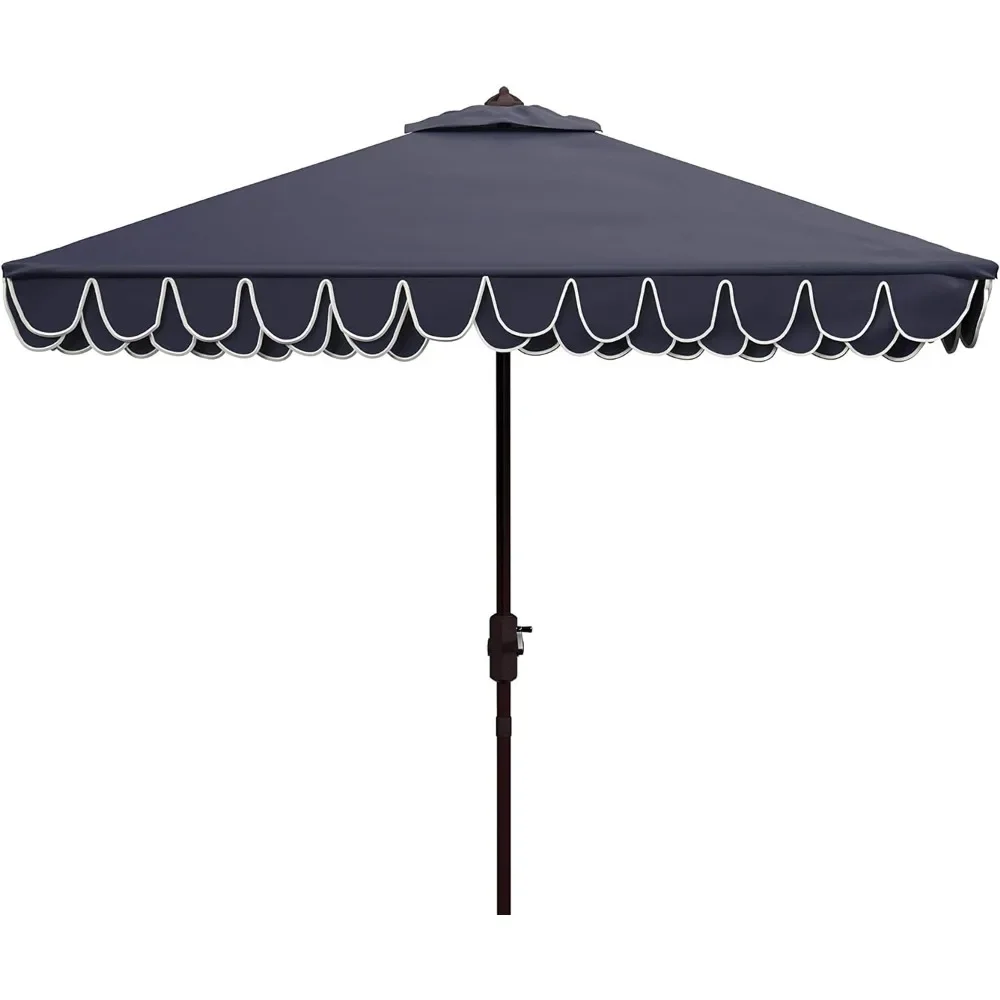 Outdoor elegant square UV protection umbrella 90 inches wide x 90 inches deep x 103 inches. 54 inches high; Full size