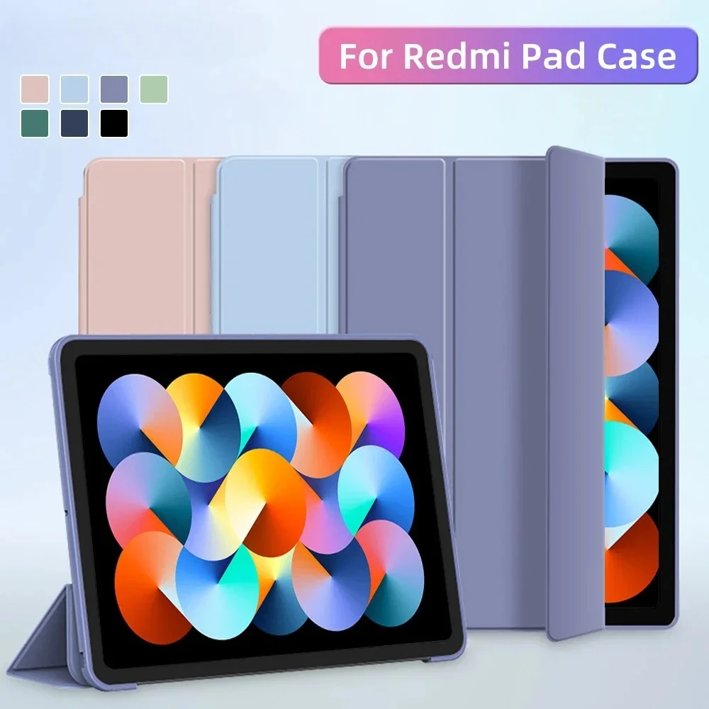

For Xiaomi Redmi Case pro 12.1in 2024 Flip Stand PU Protective Cover For Redmi Pad SE 11in Leather Shell Tablet Protective Case