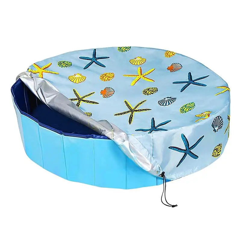 Summer Pool Cover Protector Swimming Pool Round Cover Pool Protective Cover With Drawstring Design For Furniture And Pool Tables