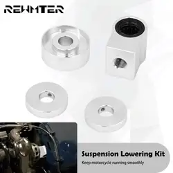 Motorcycle Chrome Rear Shock Lowering Kit For Harley Heritage Softail FL Slim Deluxe Fat Bob Breakout Lower Rider FLST 2018-2023