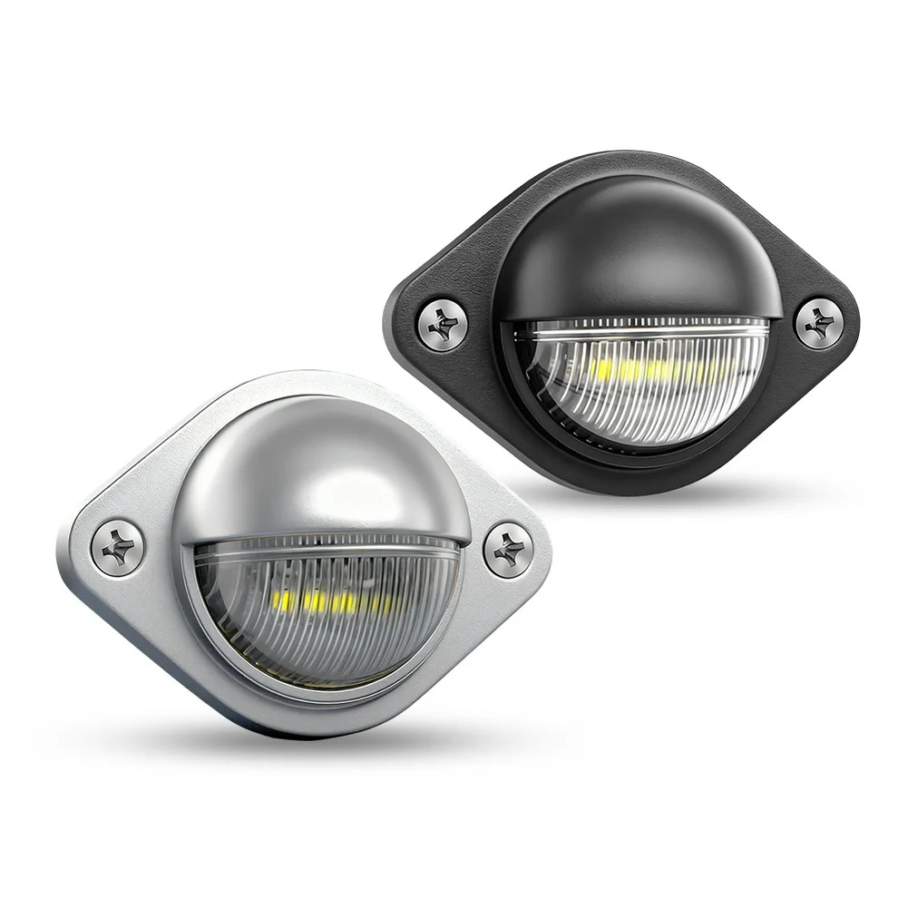 1pc Car License Number Plate Light 12V Trailer Side Light Driving Number Plate Lamp For Car Trucks SUV Trailers