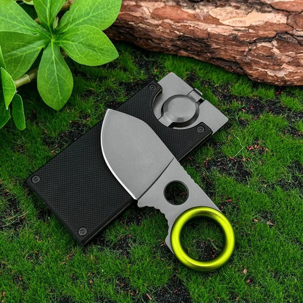 

Маленький нож с прямым лезвием, мини-зажим для денег, многофункциональный инструмент для рыбалки на открытом воздухе, нож с фиксированным лезвием для выживания, универсальные ножи для приключений в джунглях