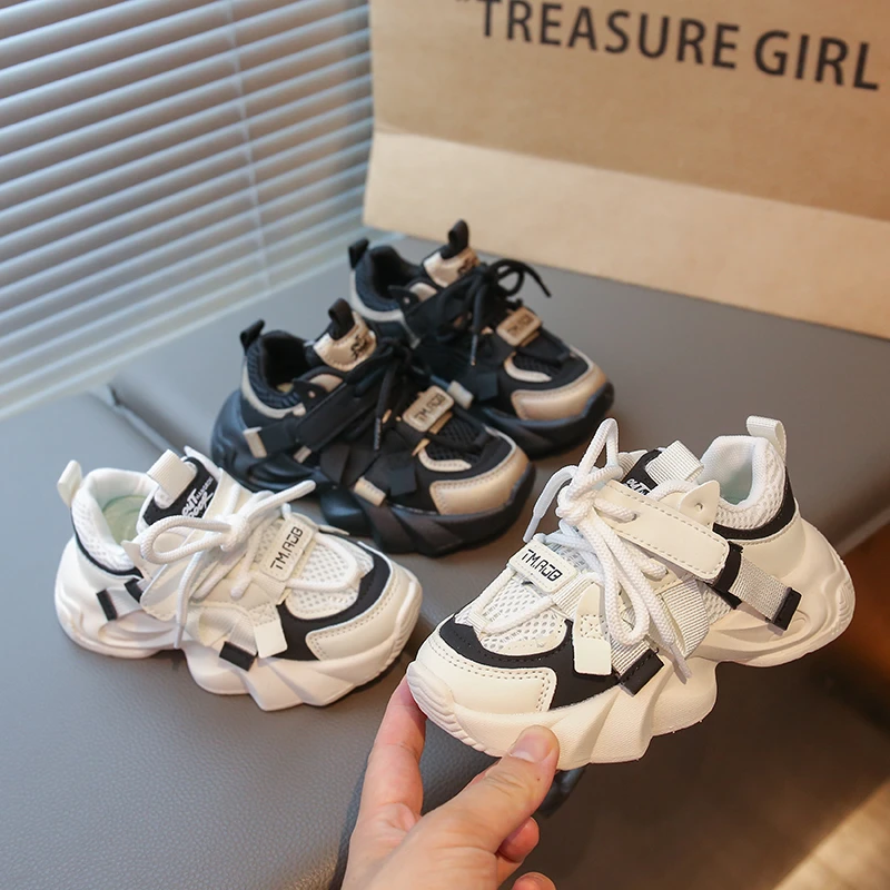 

Athletic Shoes for Boys Girls 2026 New Spring Autumn Toddler Platform Casual Sneakers Soft Sole Chic Versatile Kids Sports Shoes