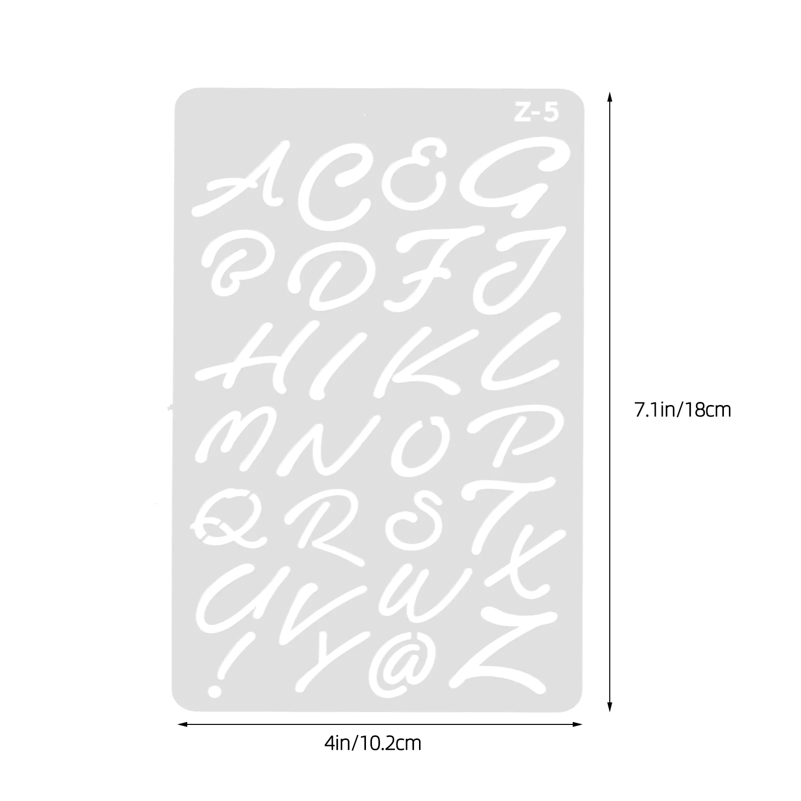 20 Sheets Handbook Doodle Template Number Stencils Ruler Letter The Pet Alphabet