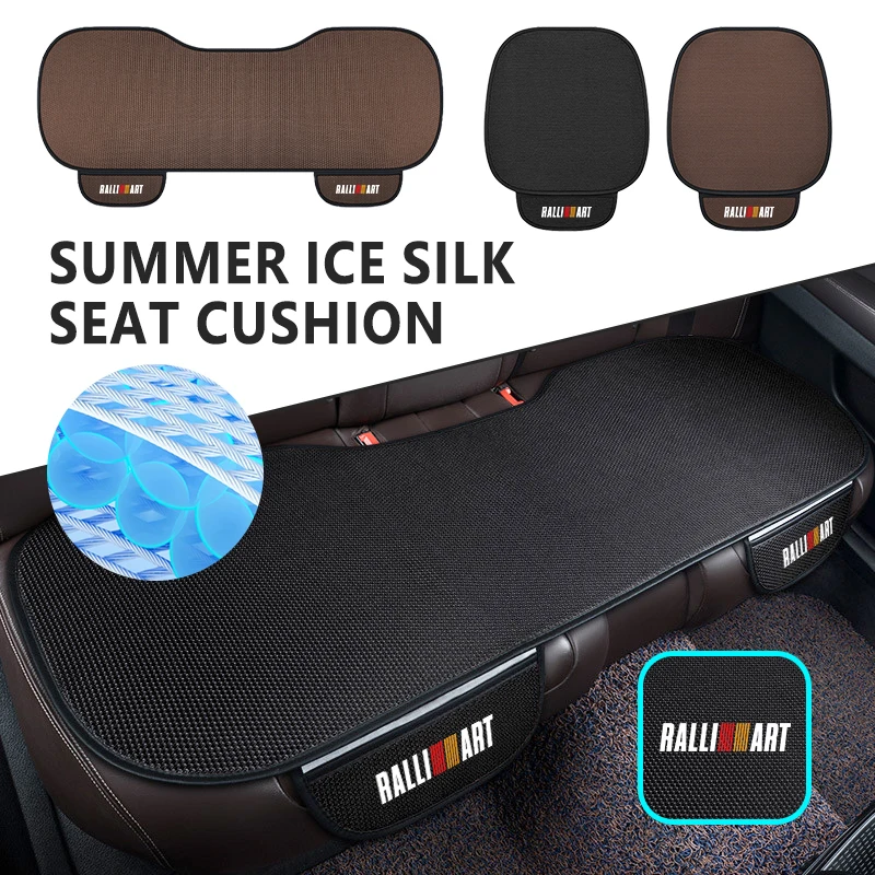 Breathable Car Seat Cover Ice Silk Summer Car Seat Cushion Protector For Mitsubishi ASX Outlander Sport RVR Dynamic Lancer