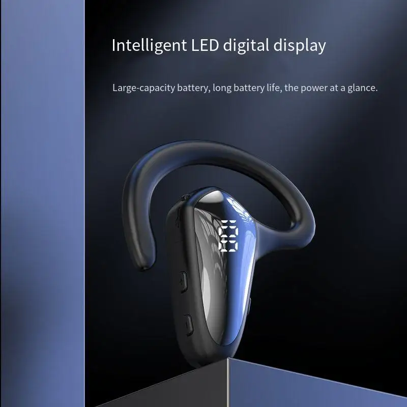 1/3/5PCS Bone Conduction 5.2 Earphone Hook Ear Business Wireless Headhpone Mini Single Ear Sports Headset for