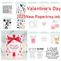 New Cuts Dies Stamps Stencil Edge Heart Die Love December Mini Stamp Set Handmade Die DIY Scrapbooking Cards Making Holiday Gift