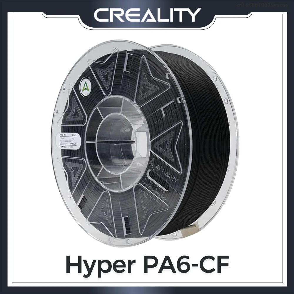 

Creality Hyper PA6-CF 1.75mm 1KG Black 3d Printer Filament The Top Choice for Printing High-strength Load-bearing Parts