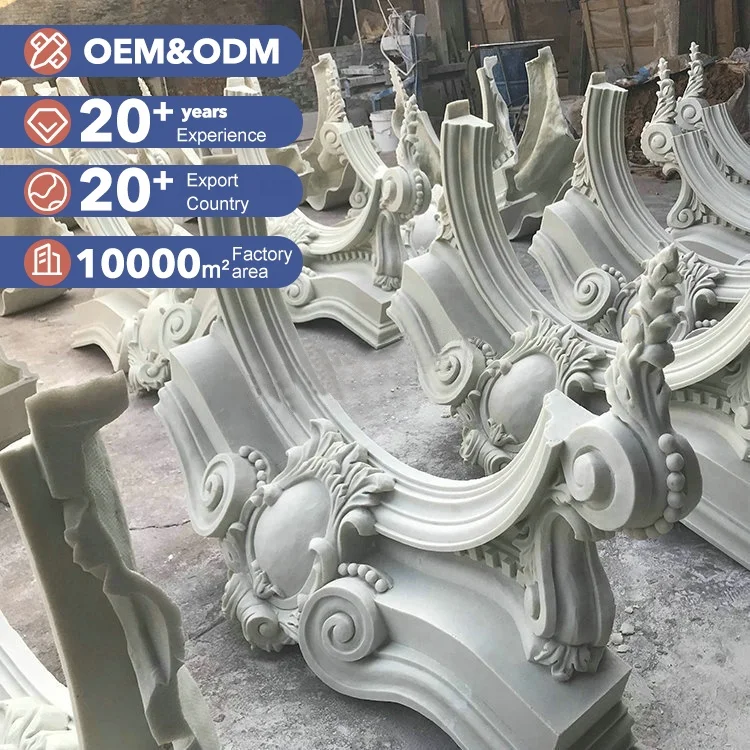Factory direct sales   decorative doors and windows arched architectural glass tempered glass concrete GRC profiles