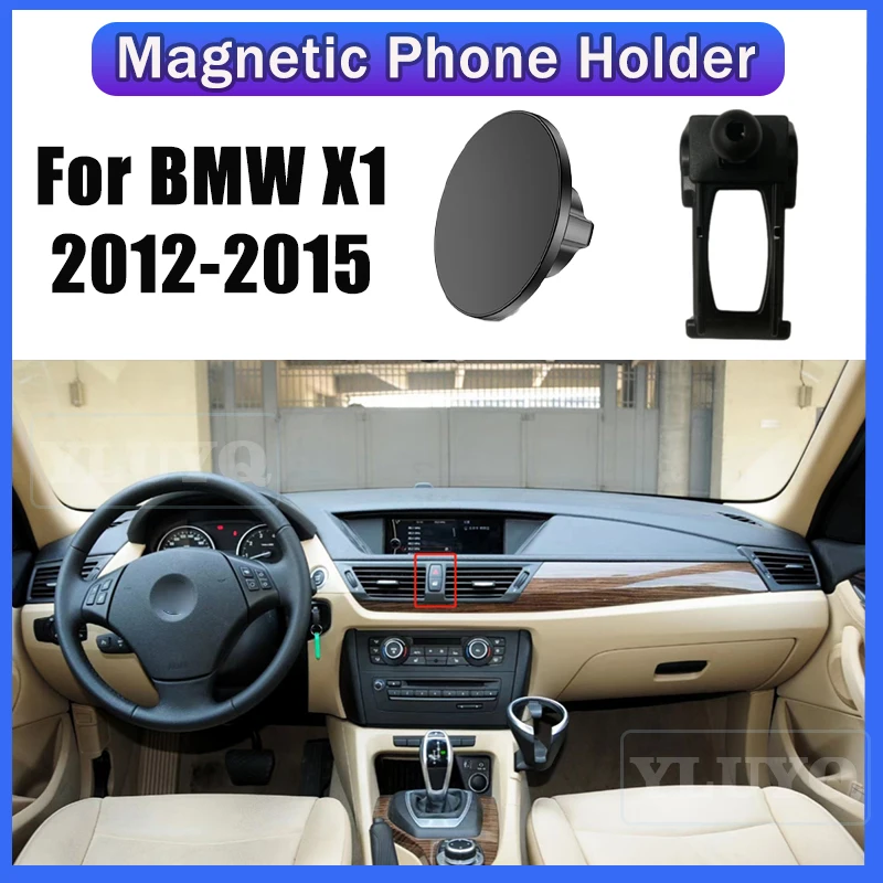 

For BMW X1 E84 2012 2013 2014 2015 Car magnetic phone holder Gravity navigation stand 360° rotatable Car interior accessories