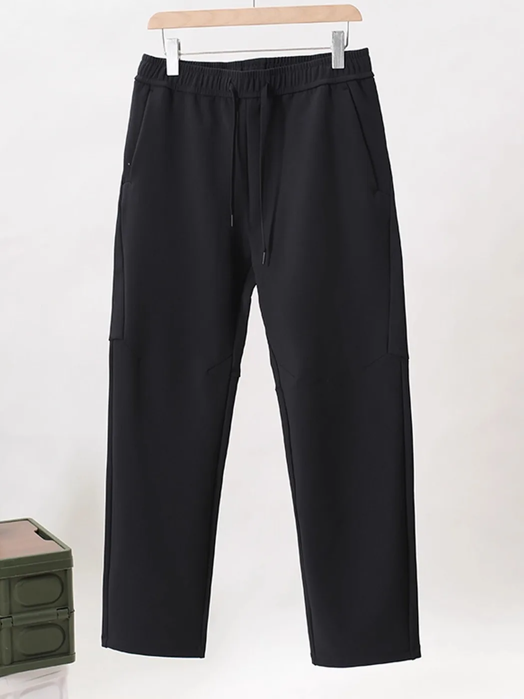 

Мужские утепленные флисом ветрозащитные водонепроницаемые морозостойкие спортивные брюки свободного прямого кроя для активного отдыха