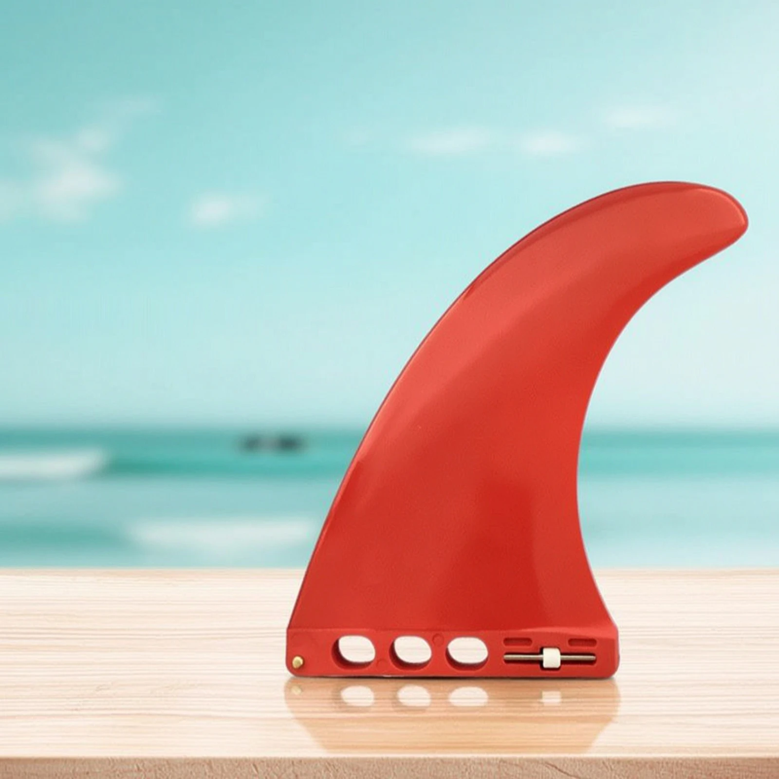 SUP Tail Fin Screw-Screwless Paddle Board Fin Fiberglass Reinforced Curved for Paddleboarders, Surfing