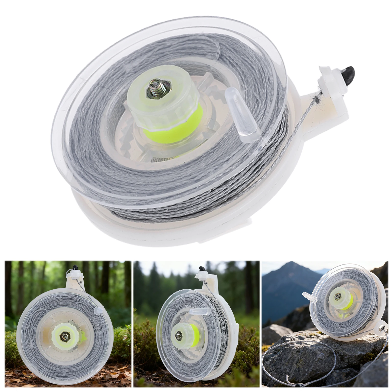 82ft Perimeter Alarm Trip Wire Trips Wires Alarm Device Reusable Reel Trip Wire for Alarms and Early Warning Trip view 3